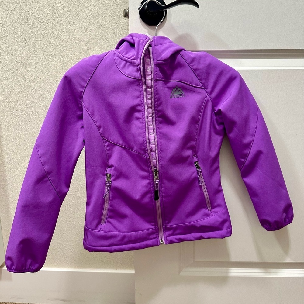 Snozu soft shell jacket, furry inside - girl(7/8) S